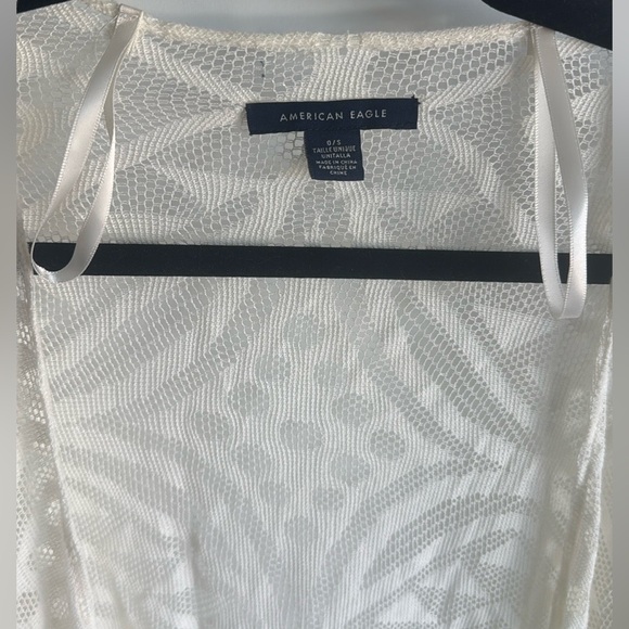 NWOT American Eagle Ivory Lace Kimono/Swim Cover Up - one size - Picture 2 of 6